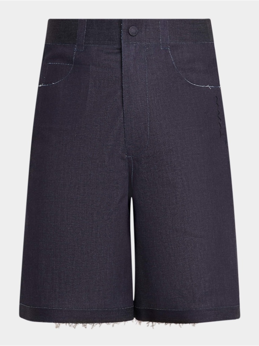 Marni Navy Denim Italian Shorts